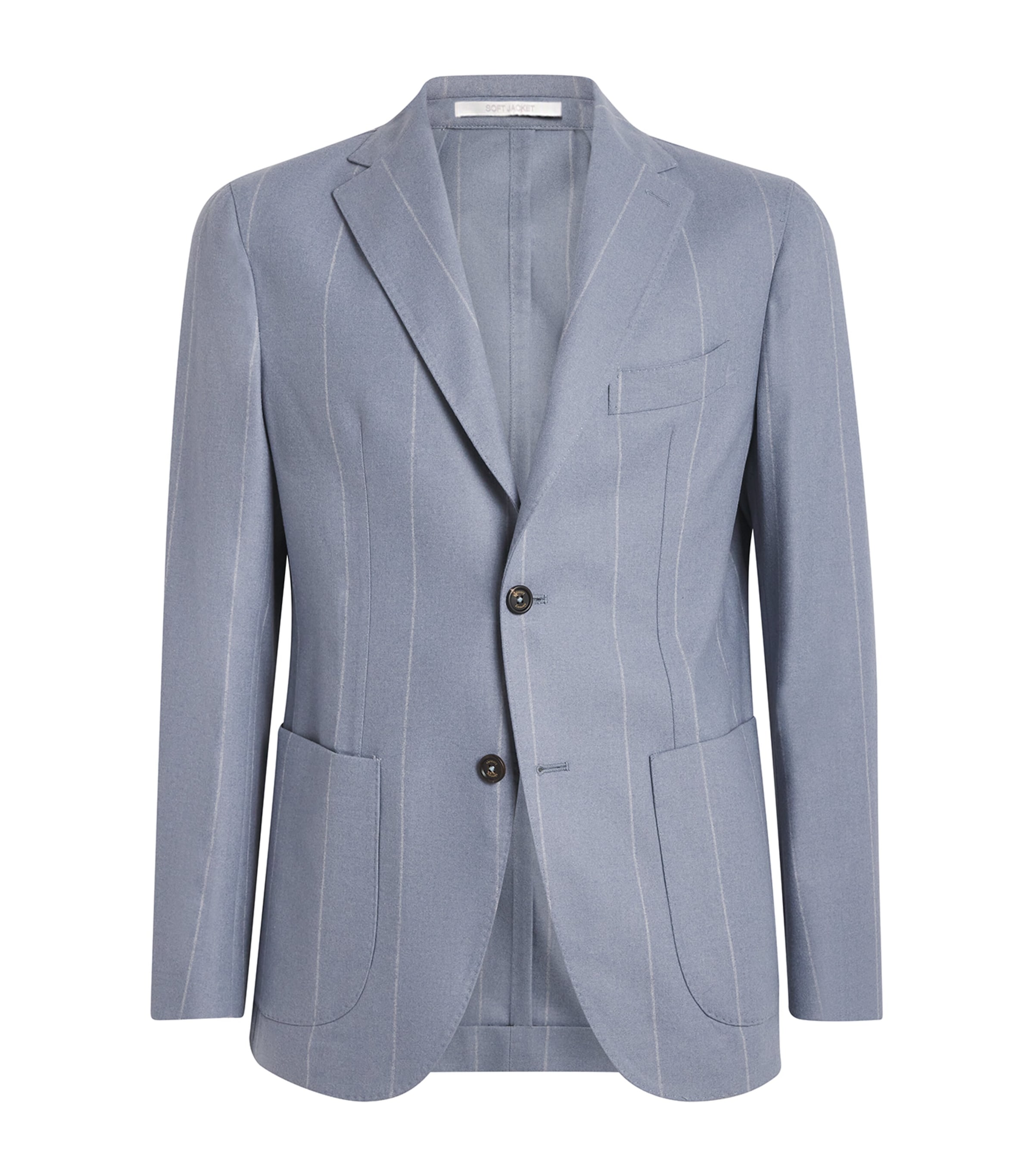 Wool-Silk-Cashmere Stripe Blazer