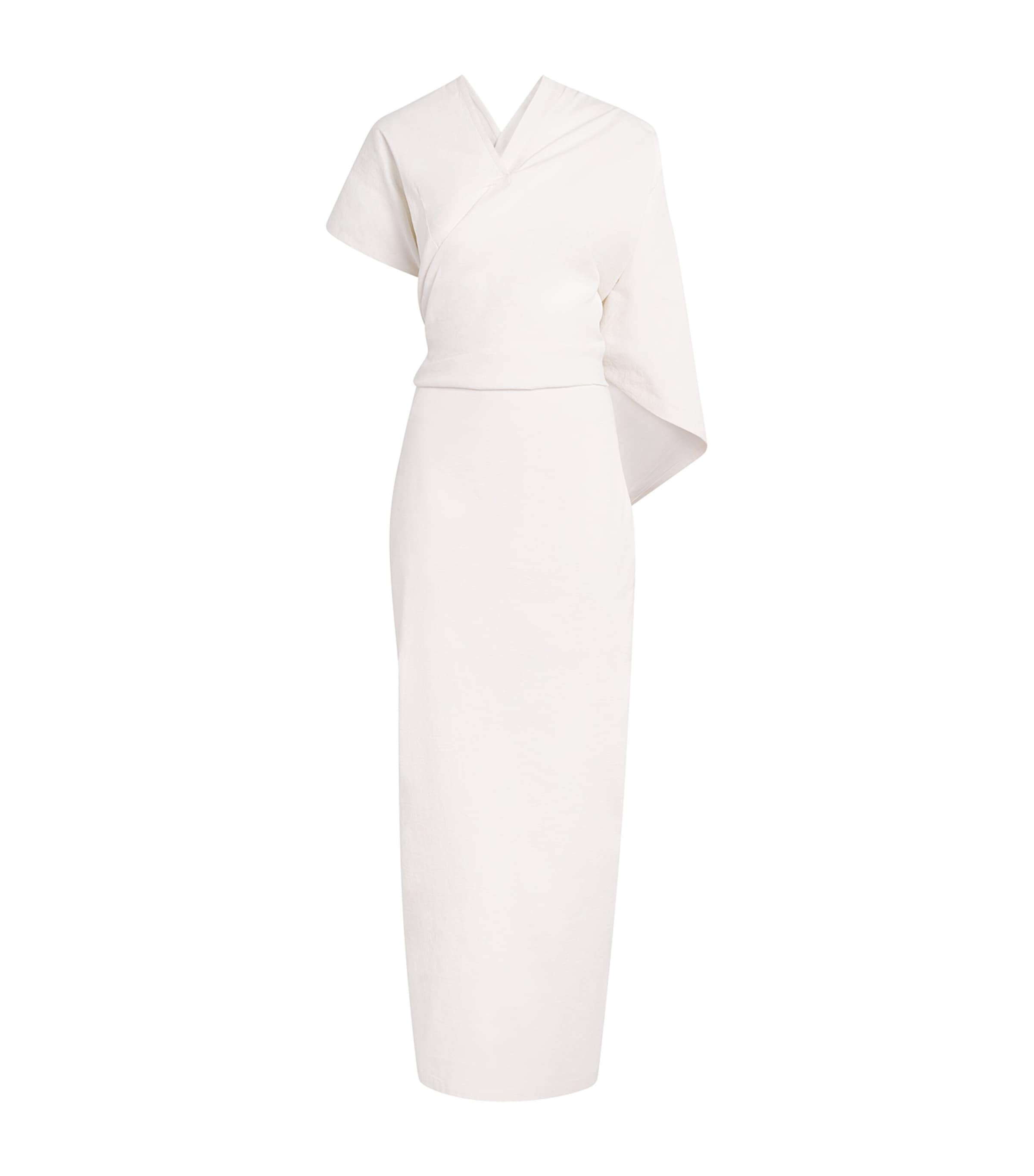 Issey Miyake Womens Allow High-Rise Maxi Skirt Off White