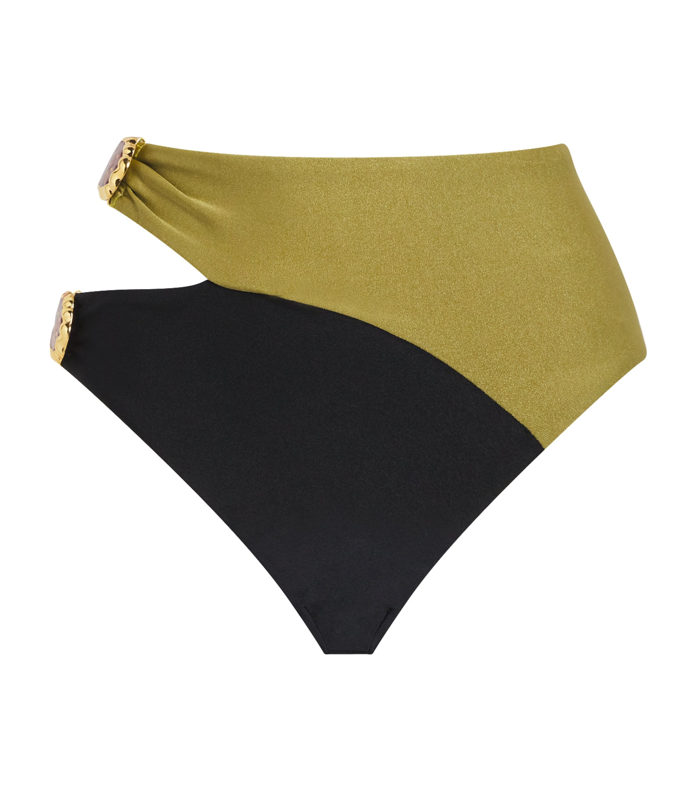 Embellished Jade Bikini Bottoms