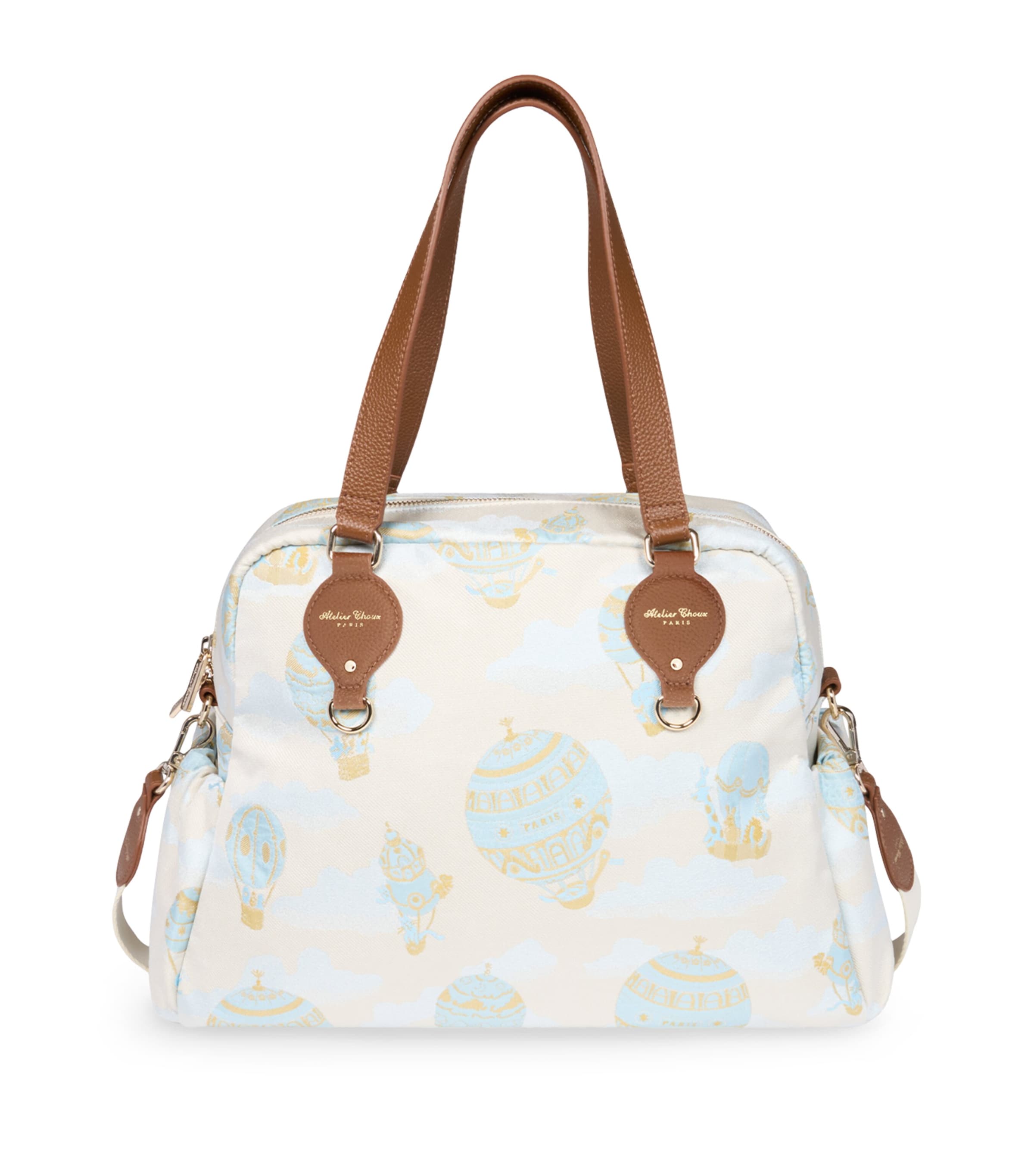 Atelier Choux Changing Bag and Mat Set Blue Hot Air Balloon