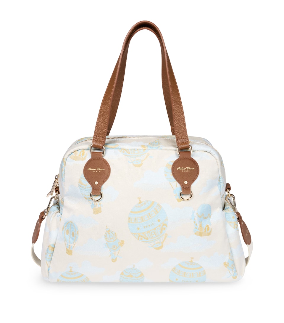 Atelier Choux Changing Bag and Mat Set Blue Hot Air Balloon