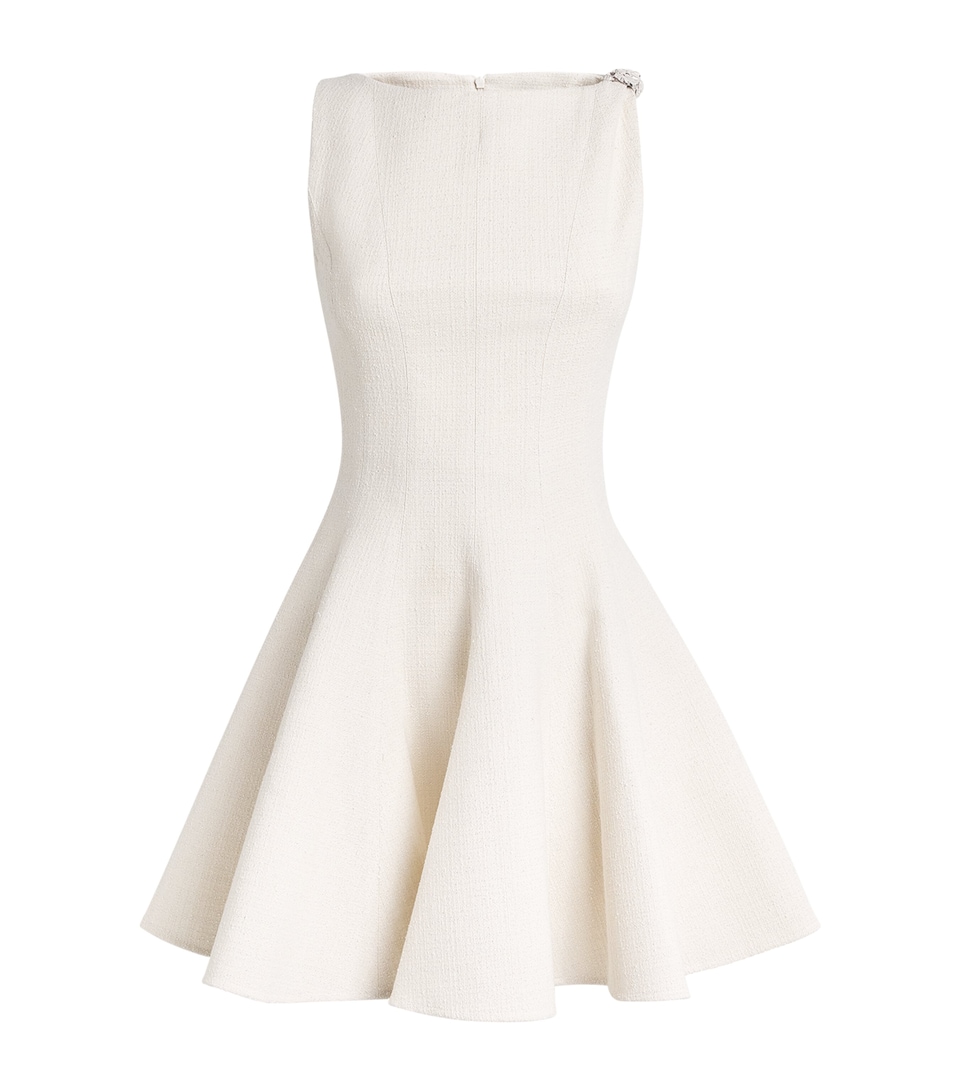 Tweed Flared Mini Dress