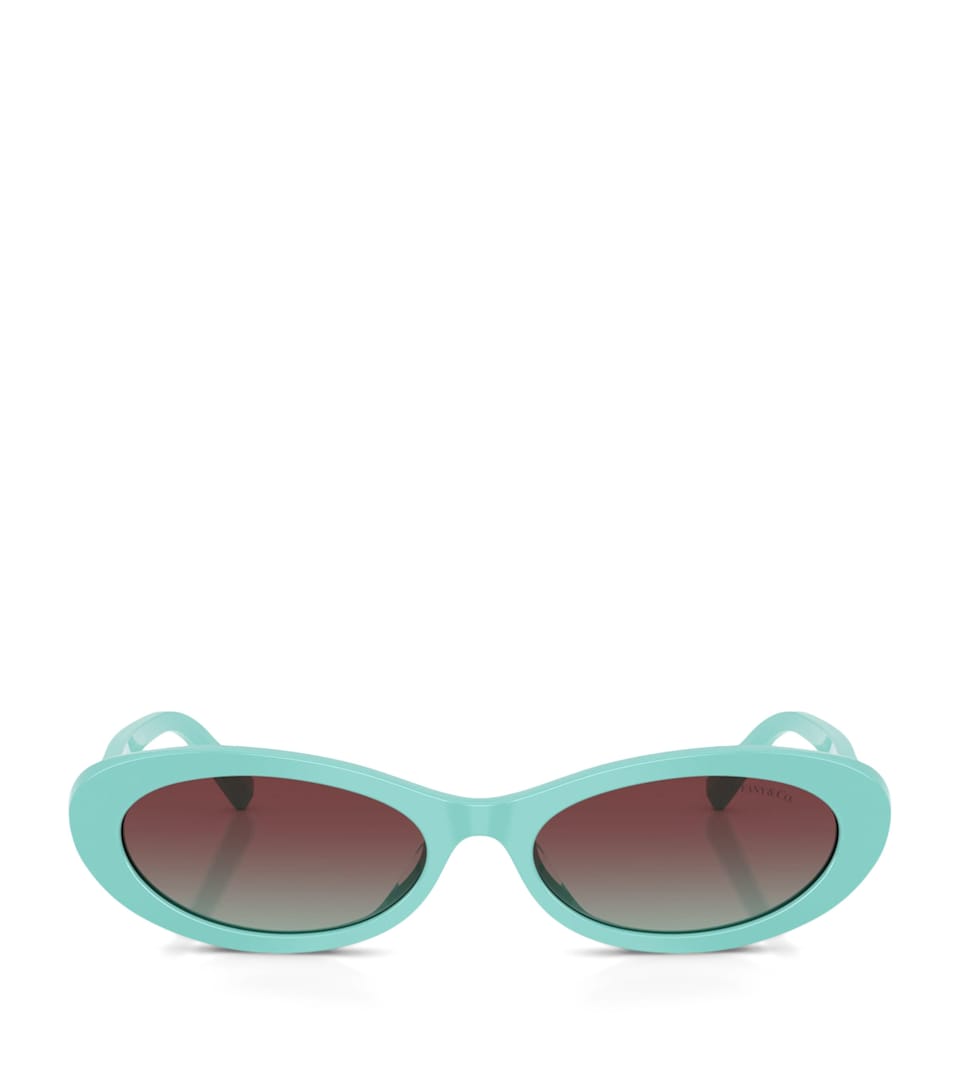 Tiffany & Co. Acetate Oval TF4250 Sunglasses Blue
