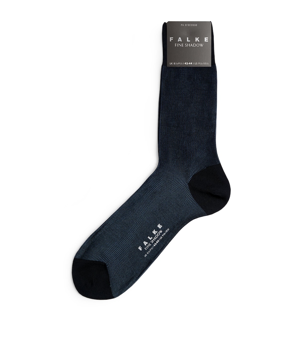 Falke Mens Fine Shadow Socks Navy