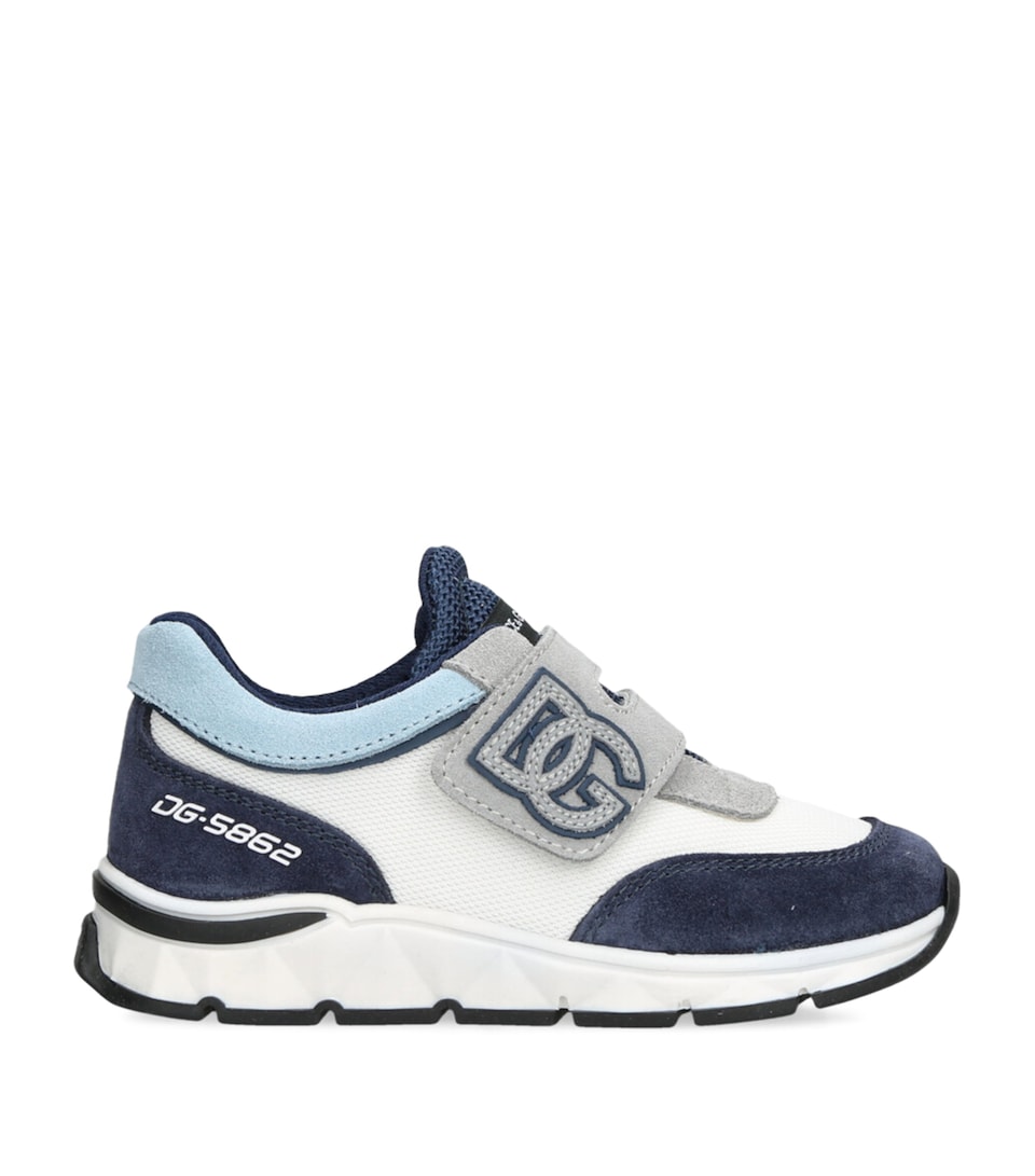 Suede-Trimmed Running Trainers