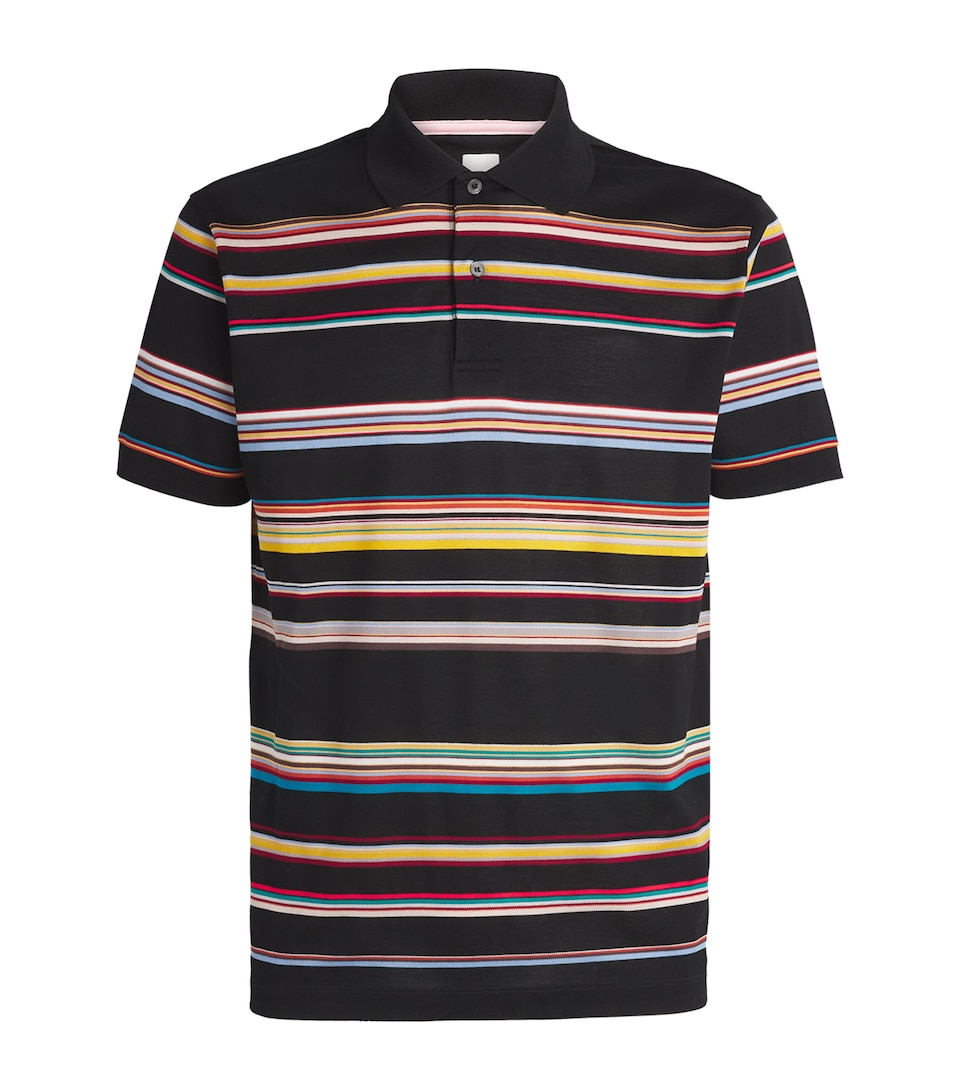 Cotton Signature Stripe Polo Shirt