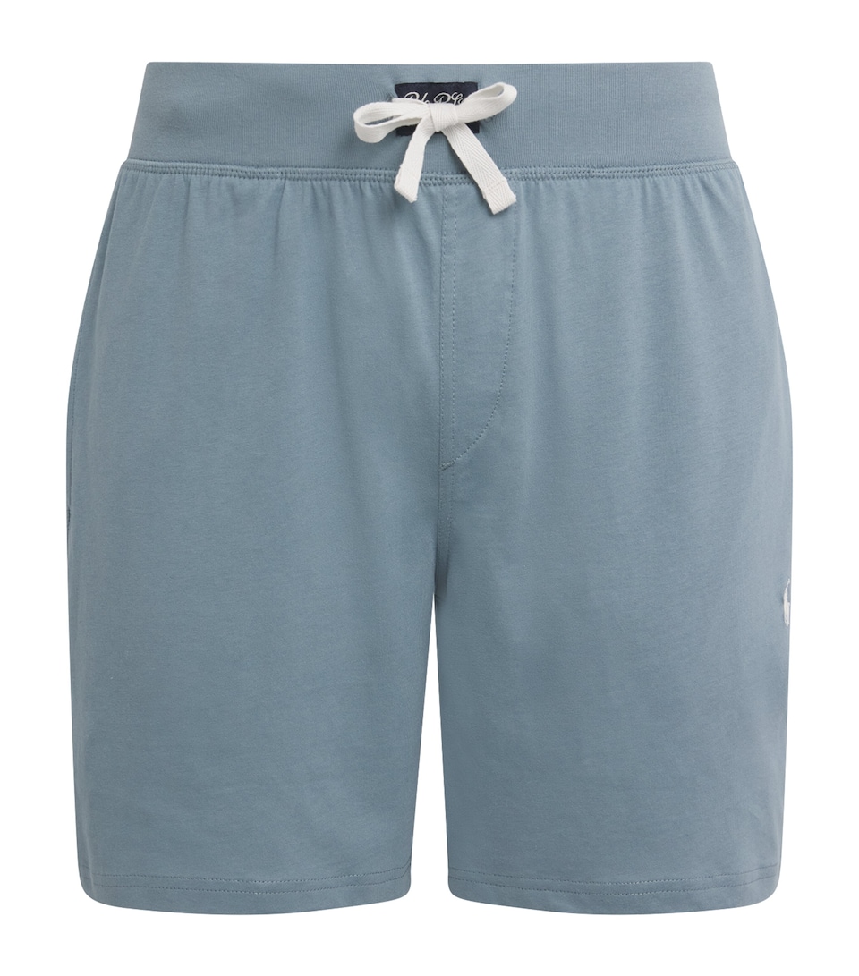 Polo Ralph Lauren Mens Cotton Jersey Pyjama Shorts Cool Grey Blue