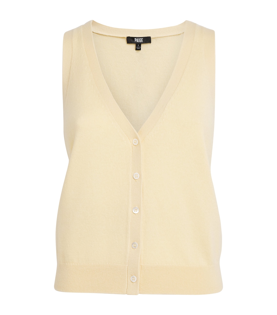 PAIGE Womens Cashmere Anika Top Sunshine Yellow