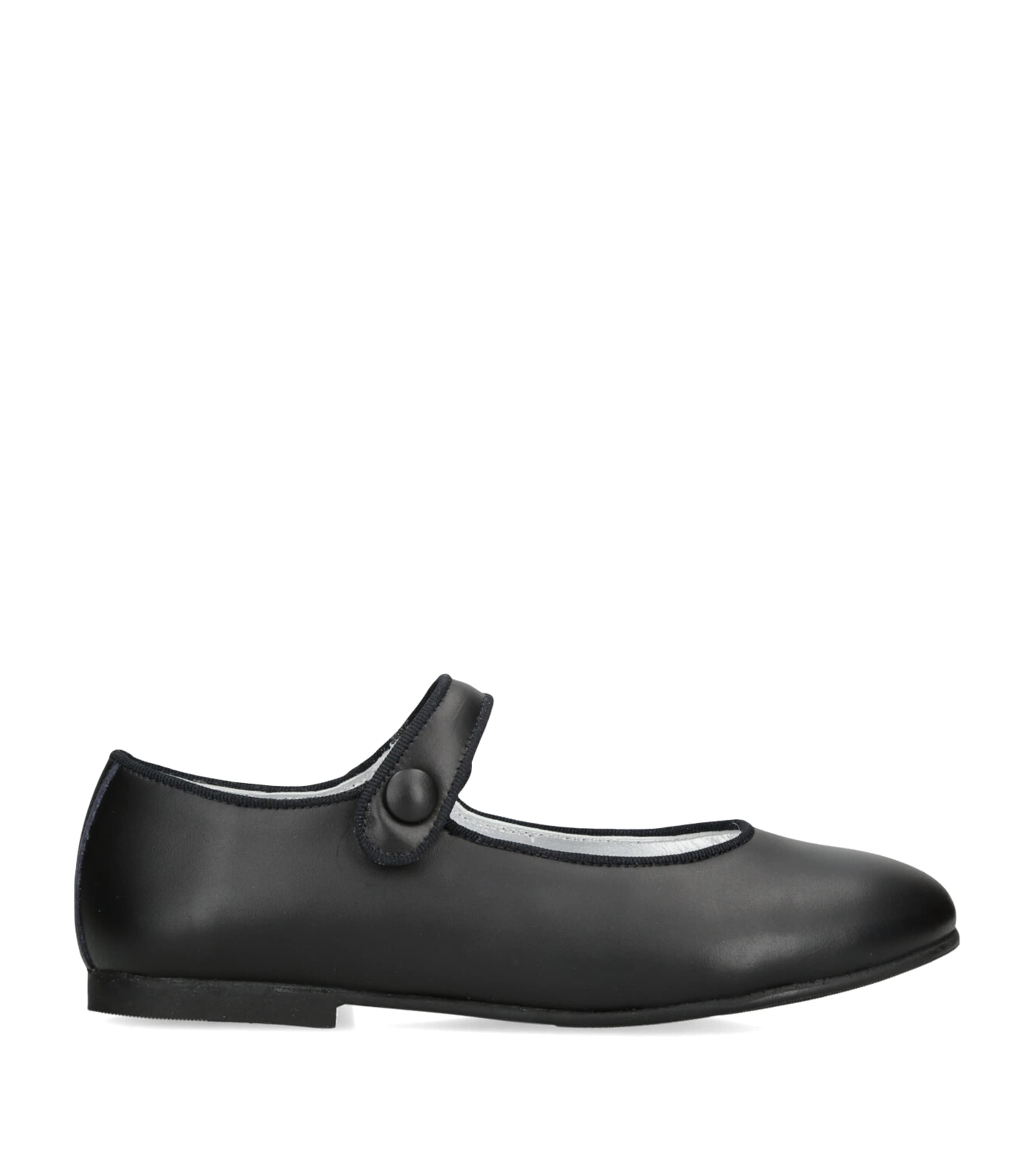 papouelli Leather Angelica Mary Jane Navy