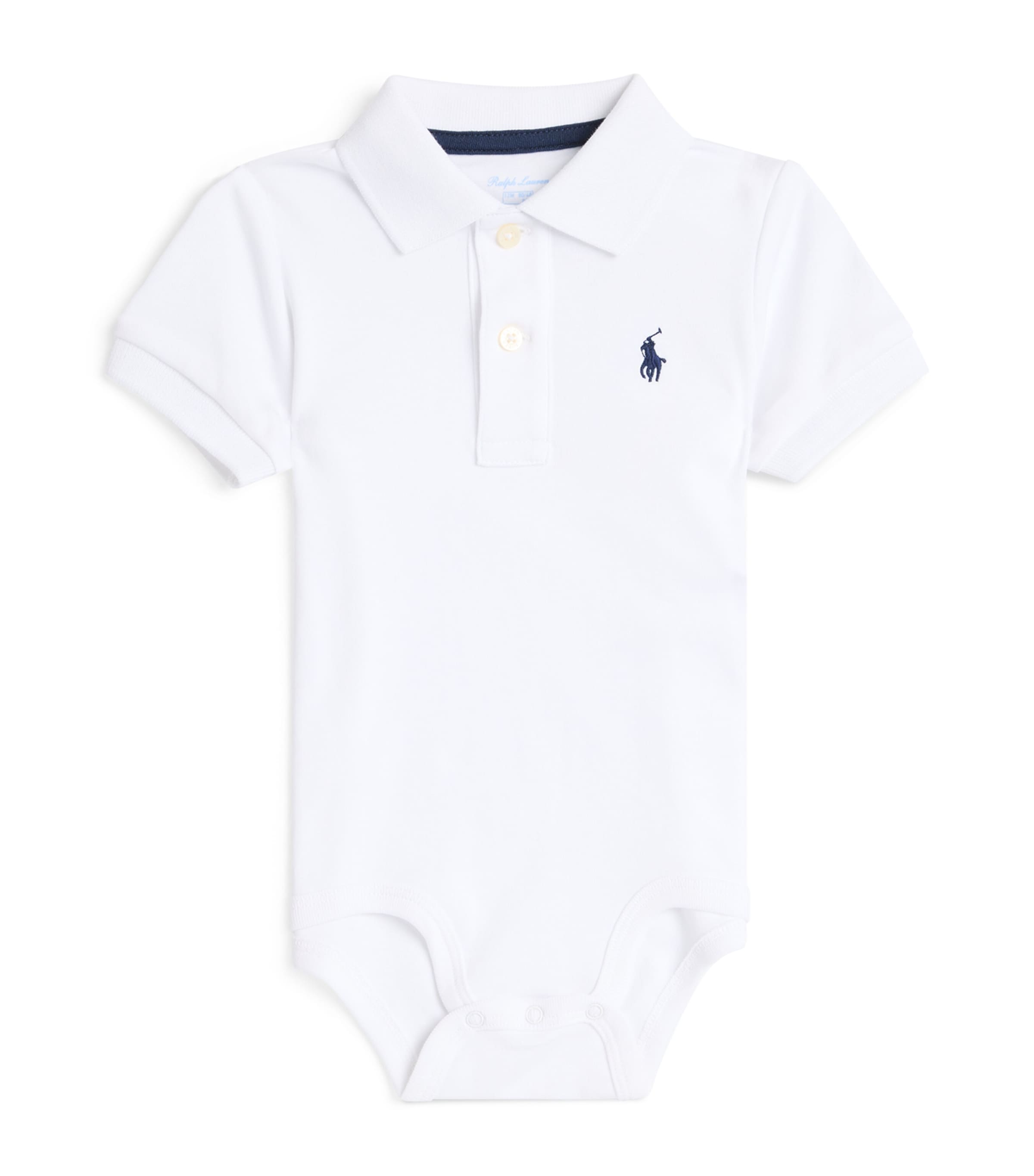 Ralph Lauren Kids Cotton Polo Pony Bodysuit (3-24 Months) White