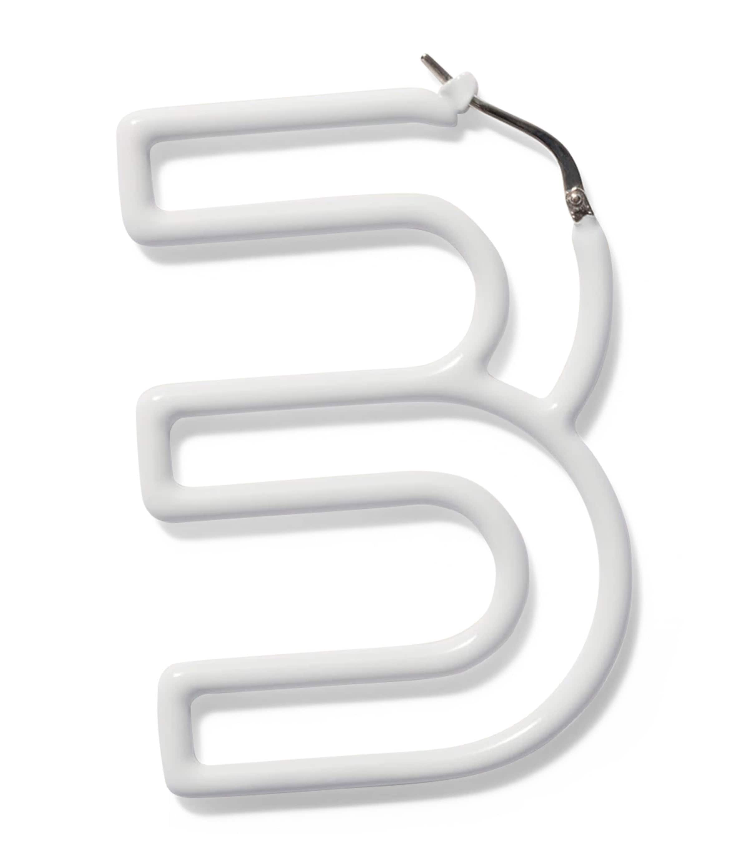 Miu Miu M Logo Single Earring White