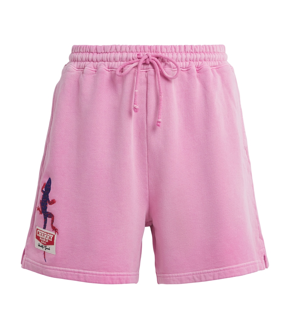 Cherry Los Angeles Mens Gecko Sweatshorts Fuschia
