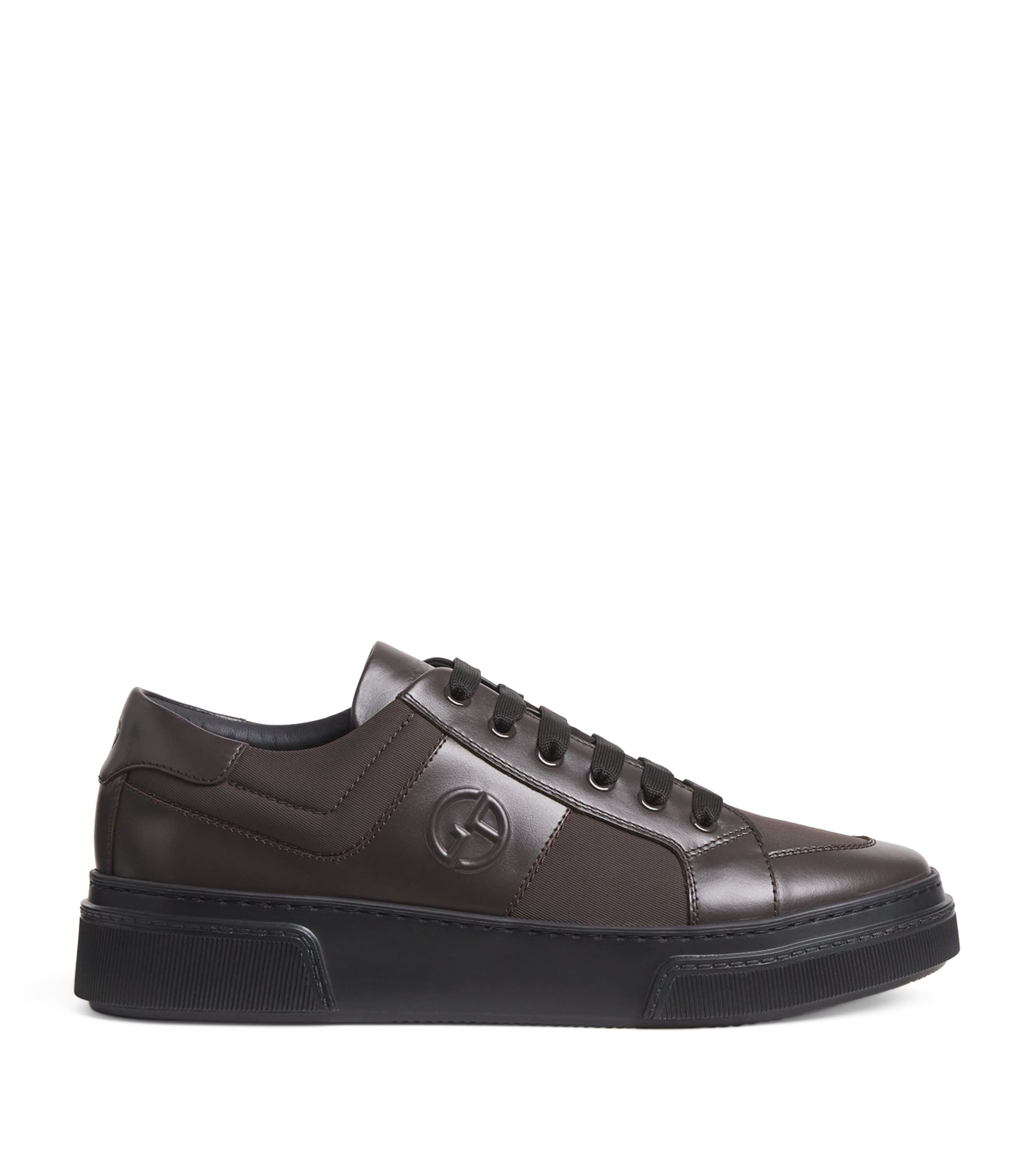 Leather Logo Sneakers