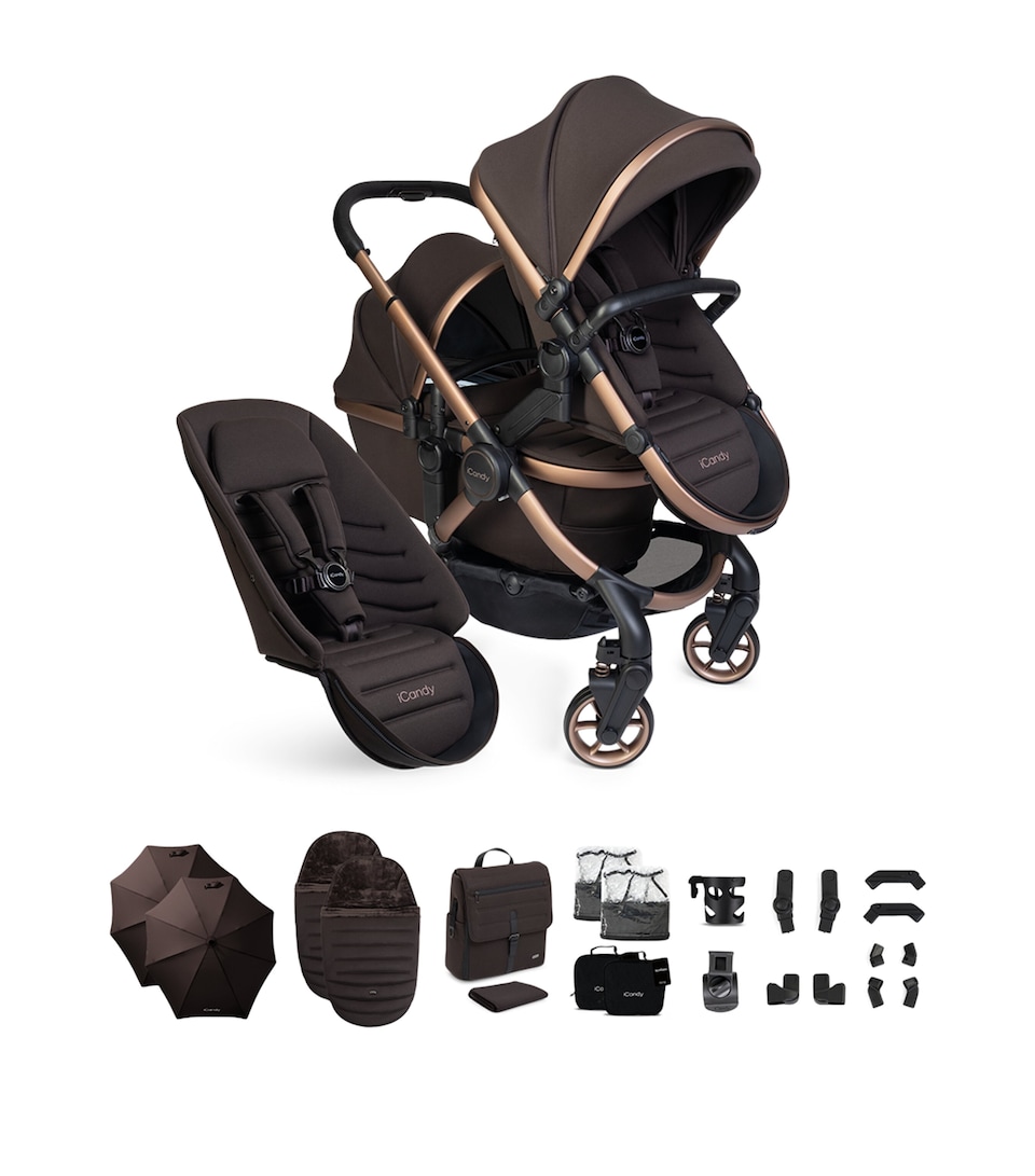 iCandy Peach 8 Pushchair and Carrycot Set Coffee Bean