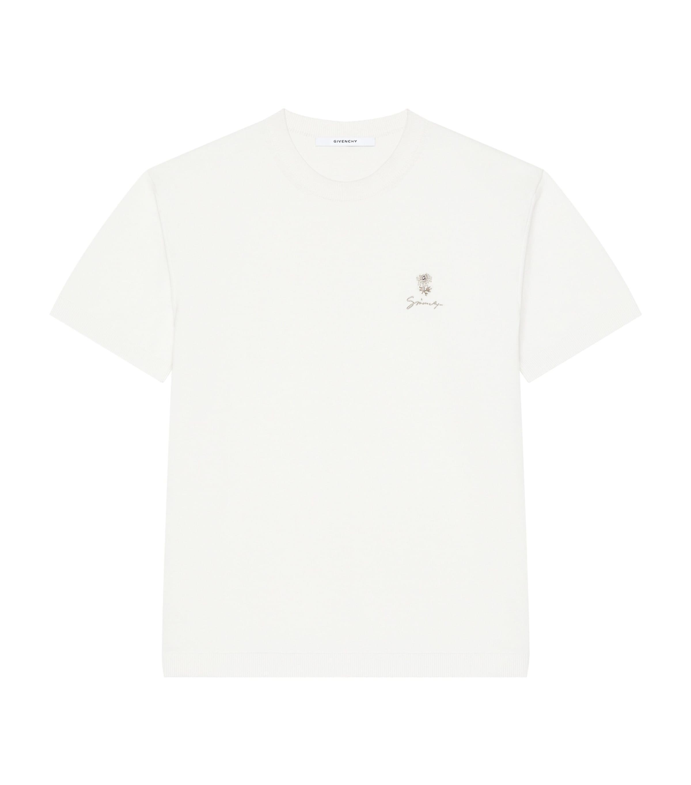 Givenchy Mens Cotton Embroidered T-Shirt