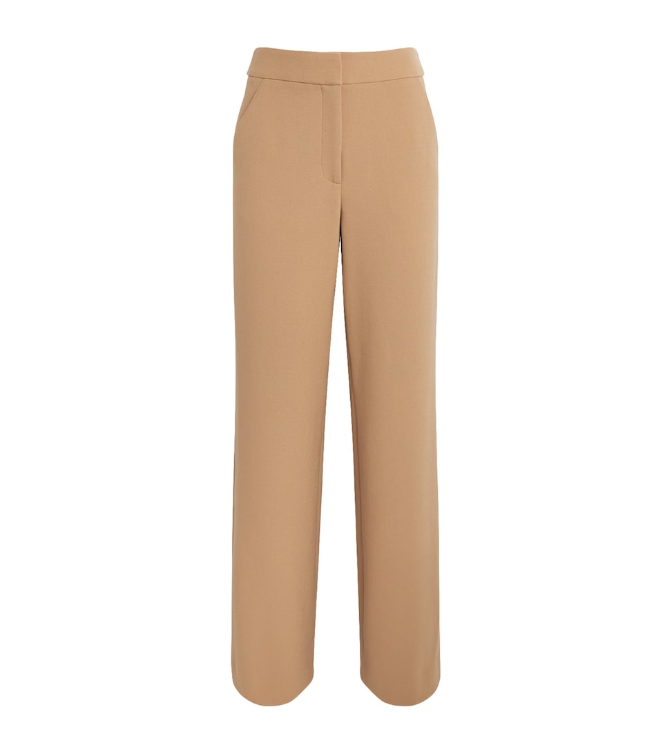 Veronica Beard Womens Tonelli Wide-Leg Trousers Heritage Khaki
