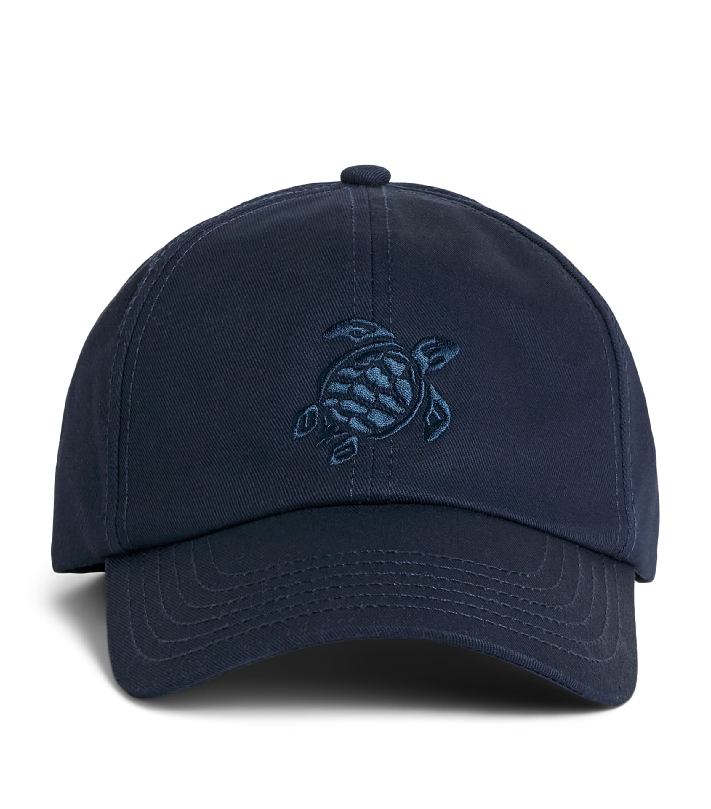 Vilebrequin Embroidered Turtle Baseball Cap Bleu Marine