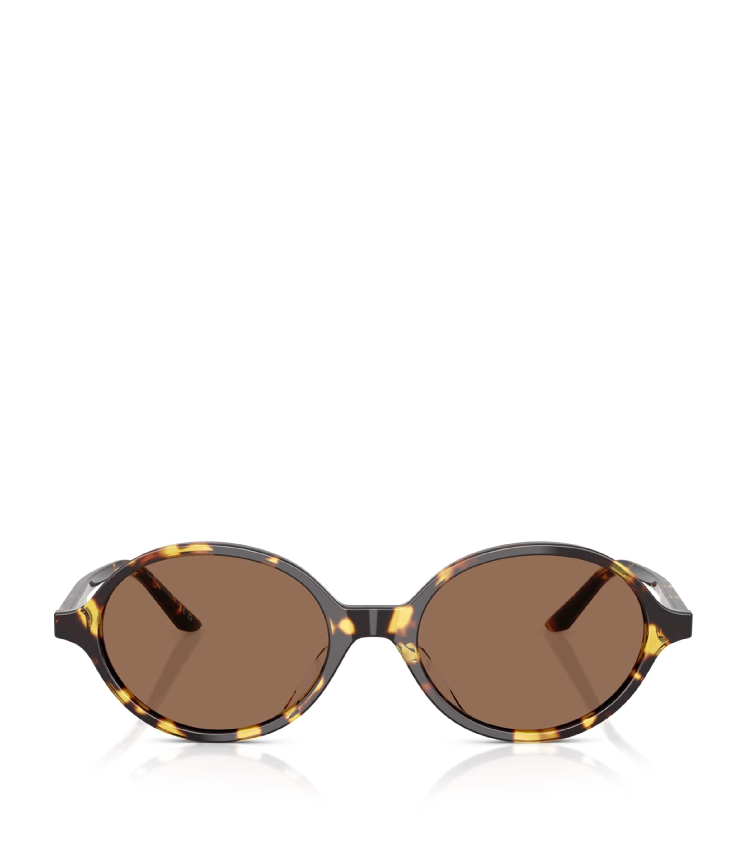 Oliver Peoples x Khaite 2000C Oval Sunglasses Brown