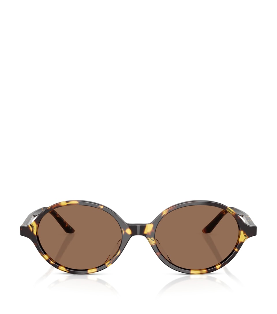 Oliver Peoples x Khaite 2000C Oval Sunglasses Brown