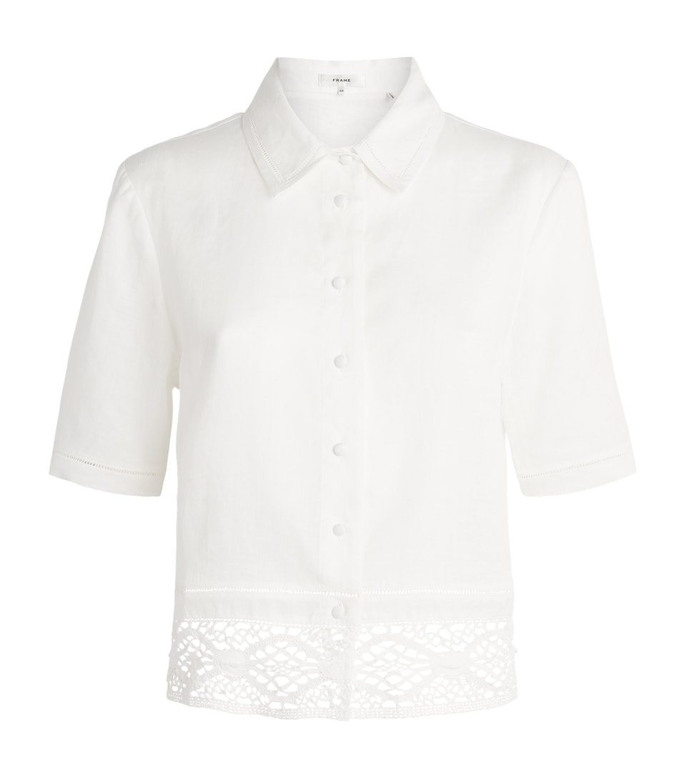 FRAME Womens The Heirloom Shirt White