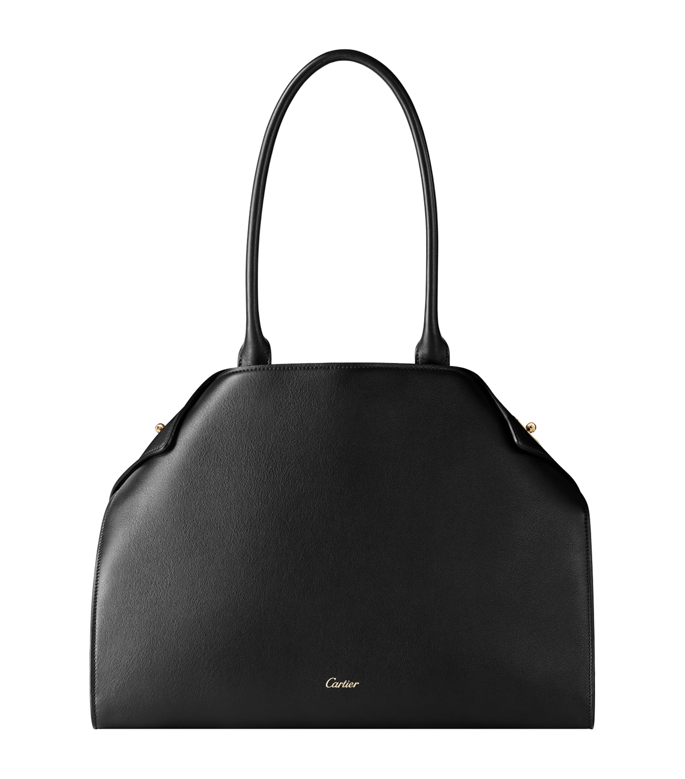 Cartier Medium Leather Clash Tote Bag Black