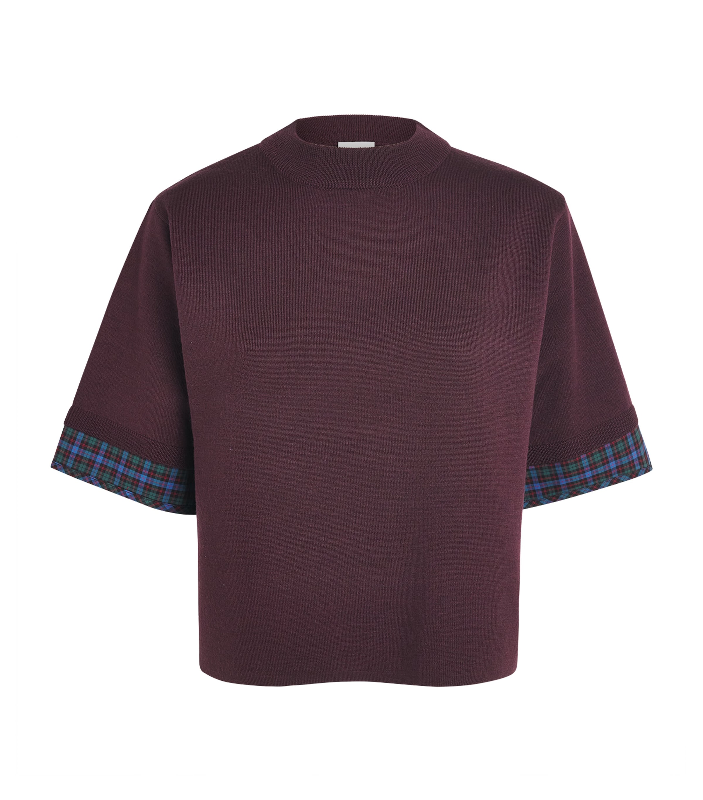 Claudie Pierlot Womens Knitted Funnel-Neck Sweater Top Multicolored