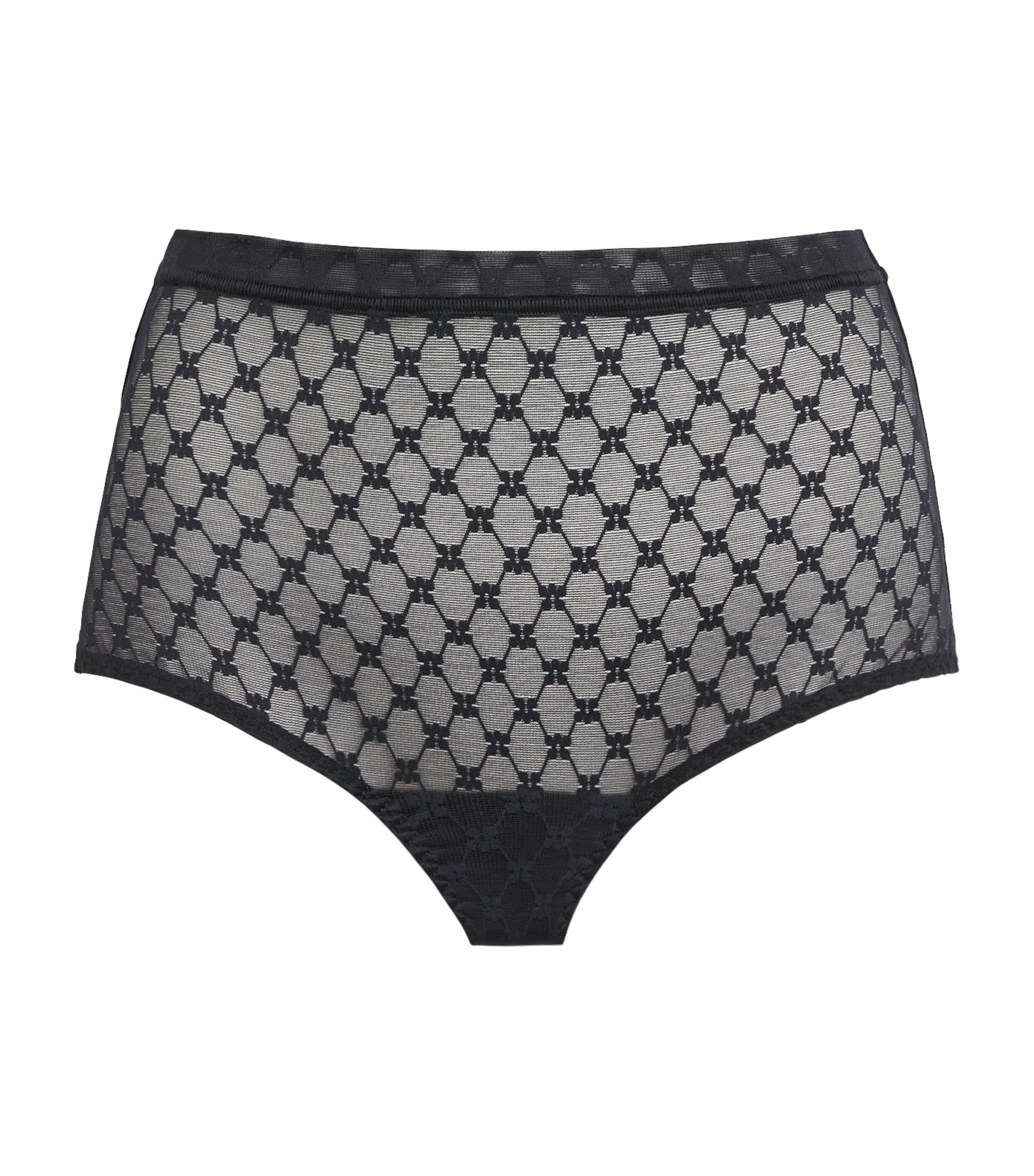 Simone Perele Womens Lace Plume Control Briefs Black