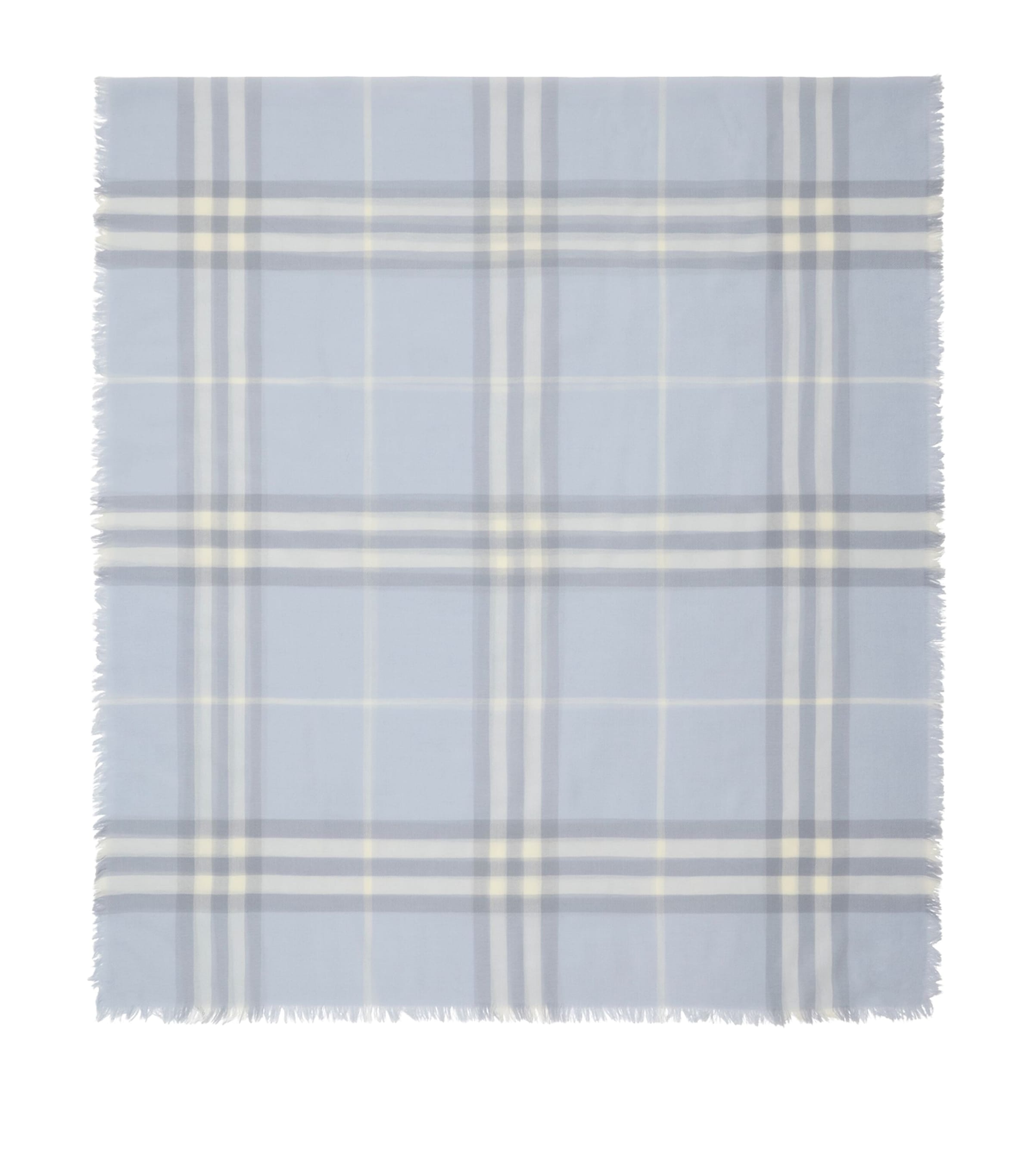 Wool Wide Check Scarf