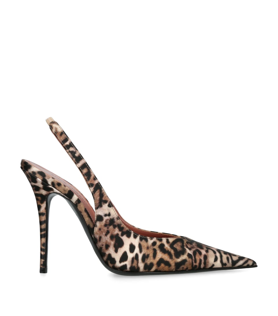Leopard Print Anok Slingback Heels 105