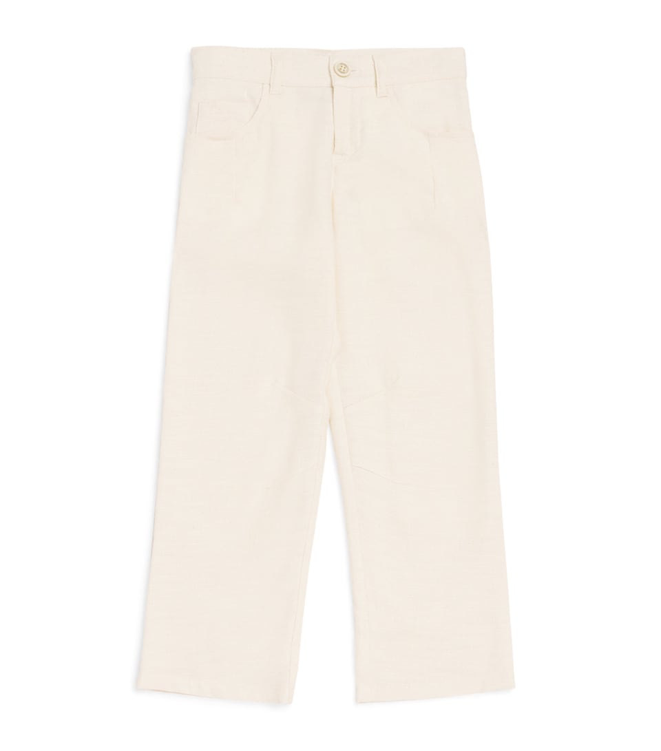 Eleventy Kids Cotton-Linen Chinos (2-16 Years)