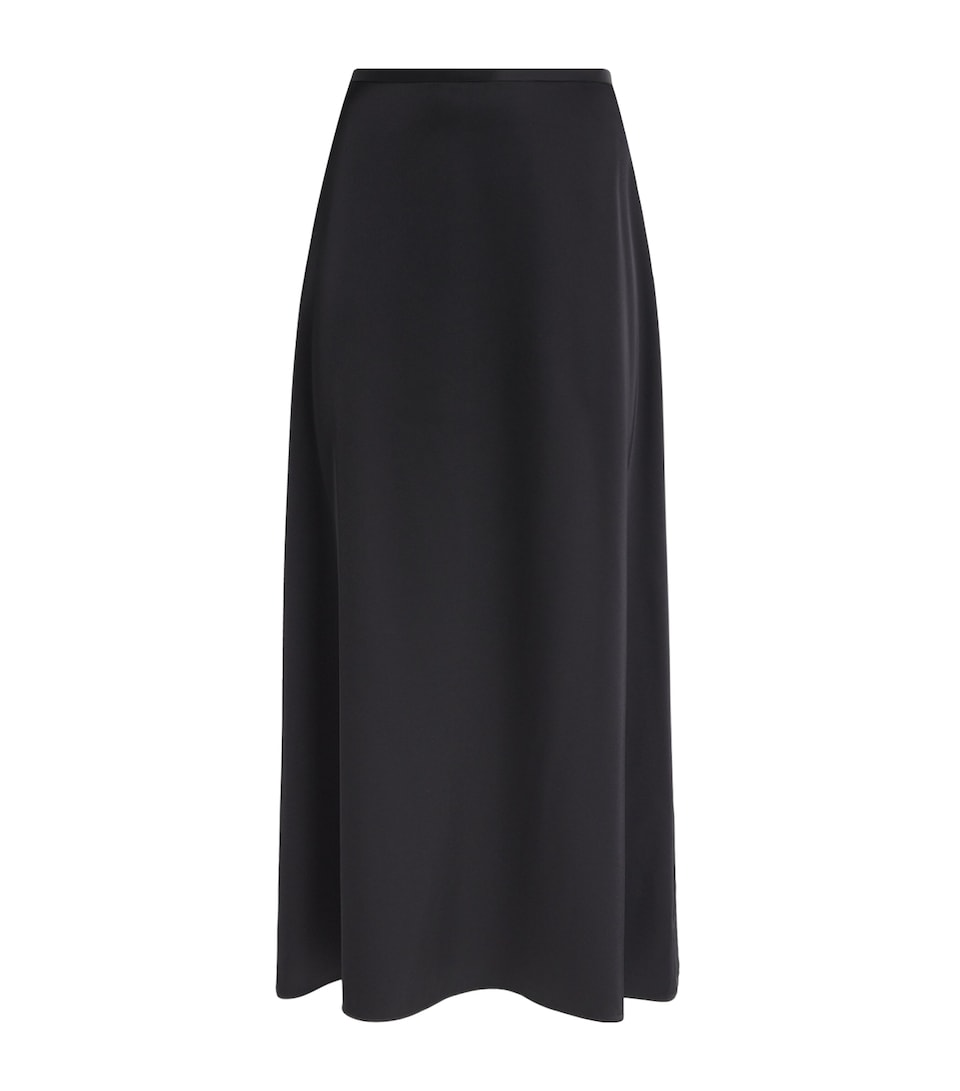 Satin Midi Skirt