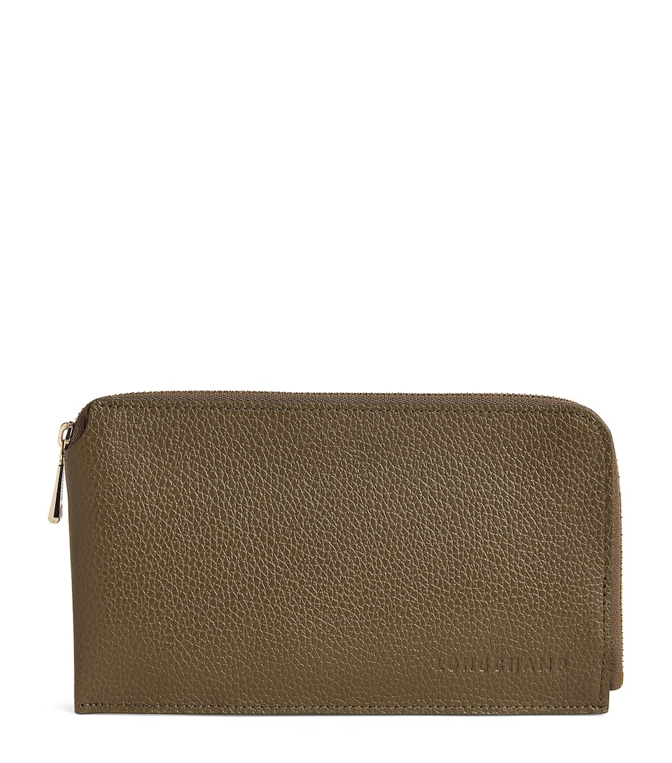 Leather Le Foulonné Clutch Bag