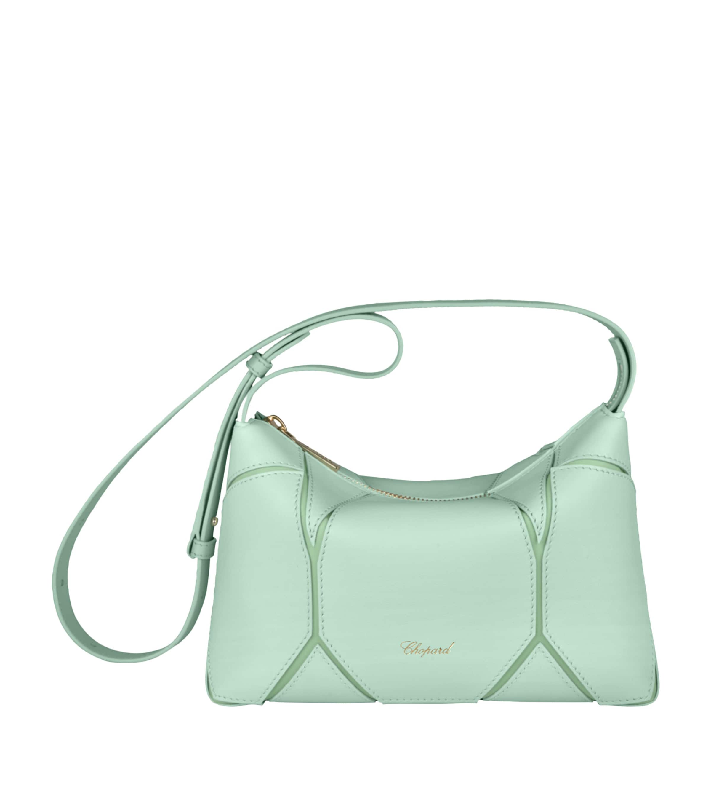Grained Calfskin Diamond Cross-Body Bag
