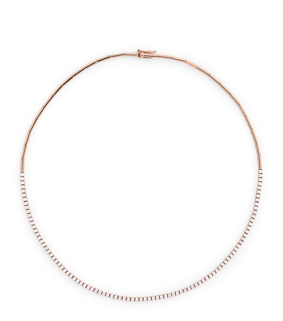 Rose Gold and Diamond Audrey Choker