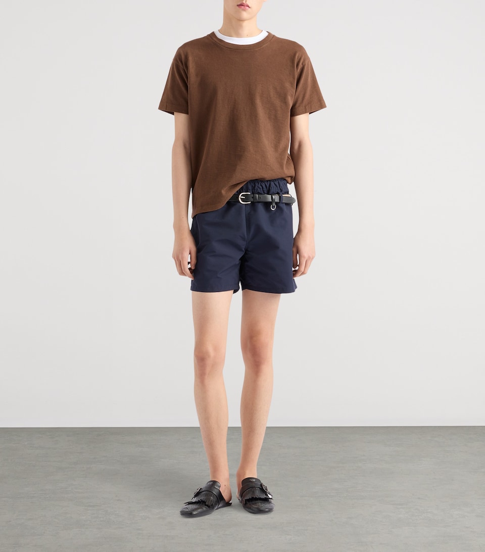 Cotton Knit Triangle T-Shirt