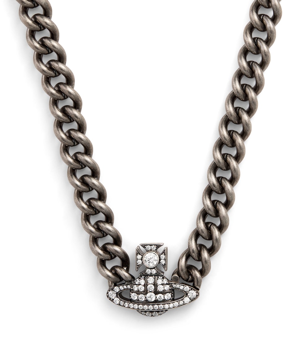 Vivienne Westwood Graziella Choker Necklace Oxi Silver