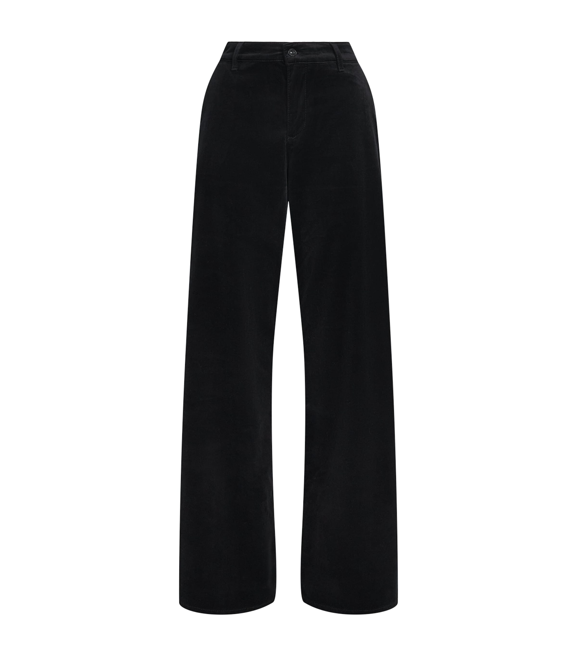 7 For All Mankind Womens Velvet Lotta Trousers Velvet Black