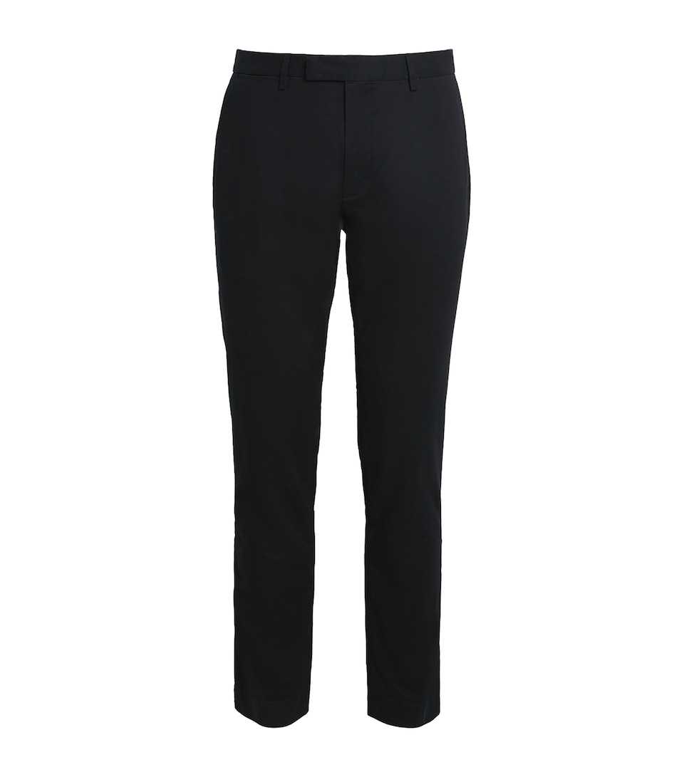 Polo Ralph Lauren Mens Stretch-Cotton Slim Chinos Polo Black