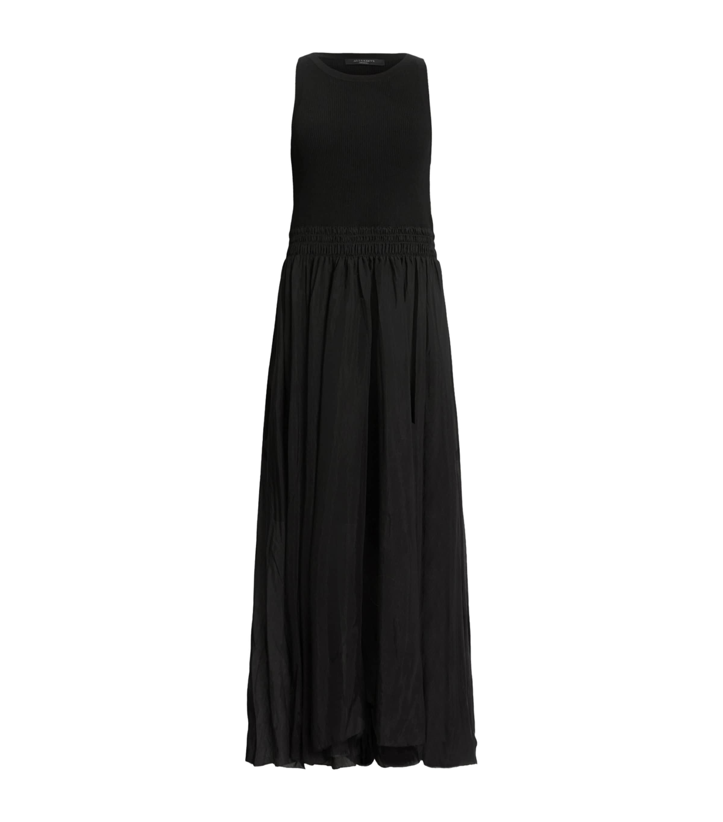 AllSaints Womens Zenia Maxi Dress Black