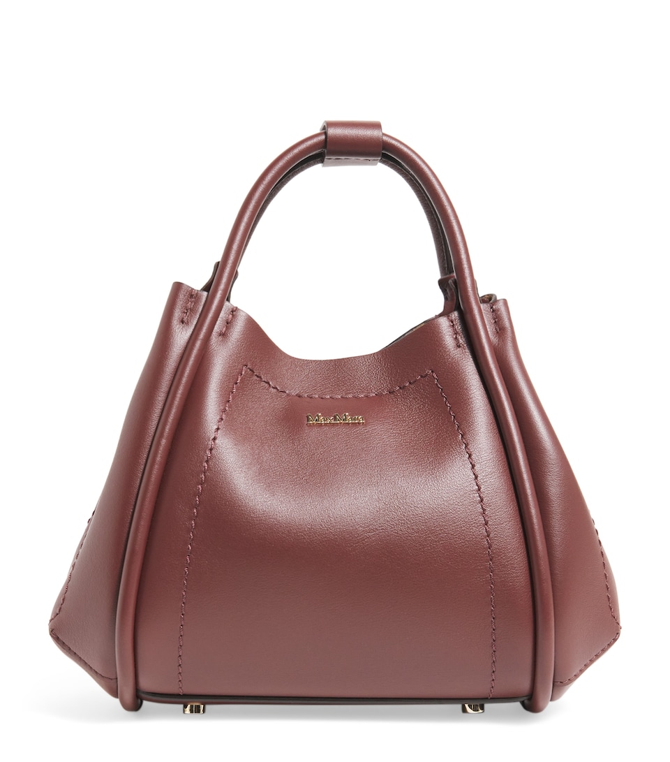 Extra-Small Leather Marine Top-Handle Bag