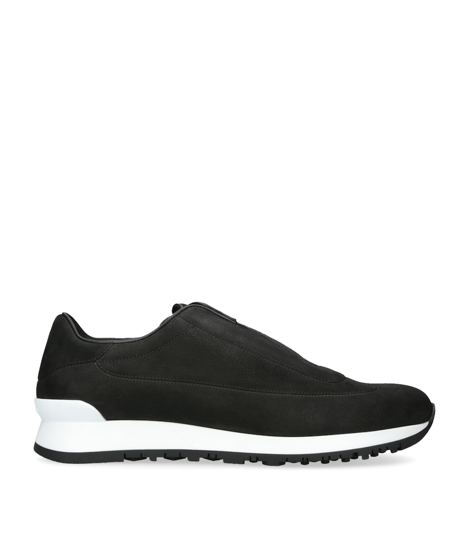 Leather Lift Slip-On Sneakers