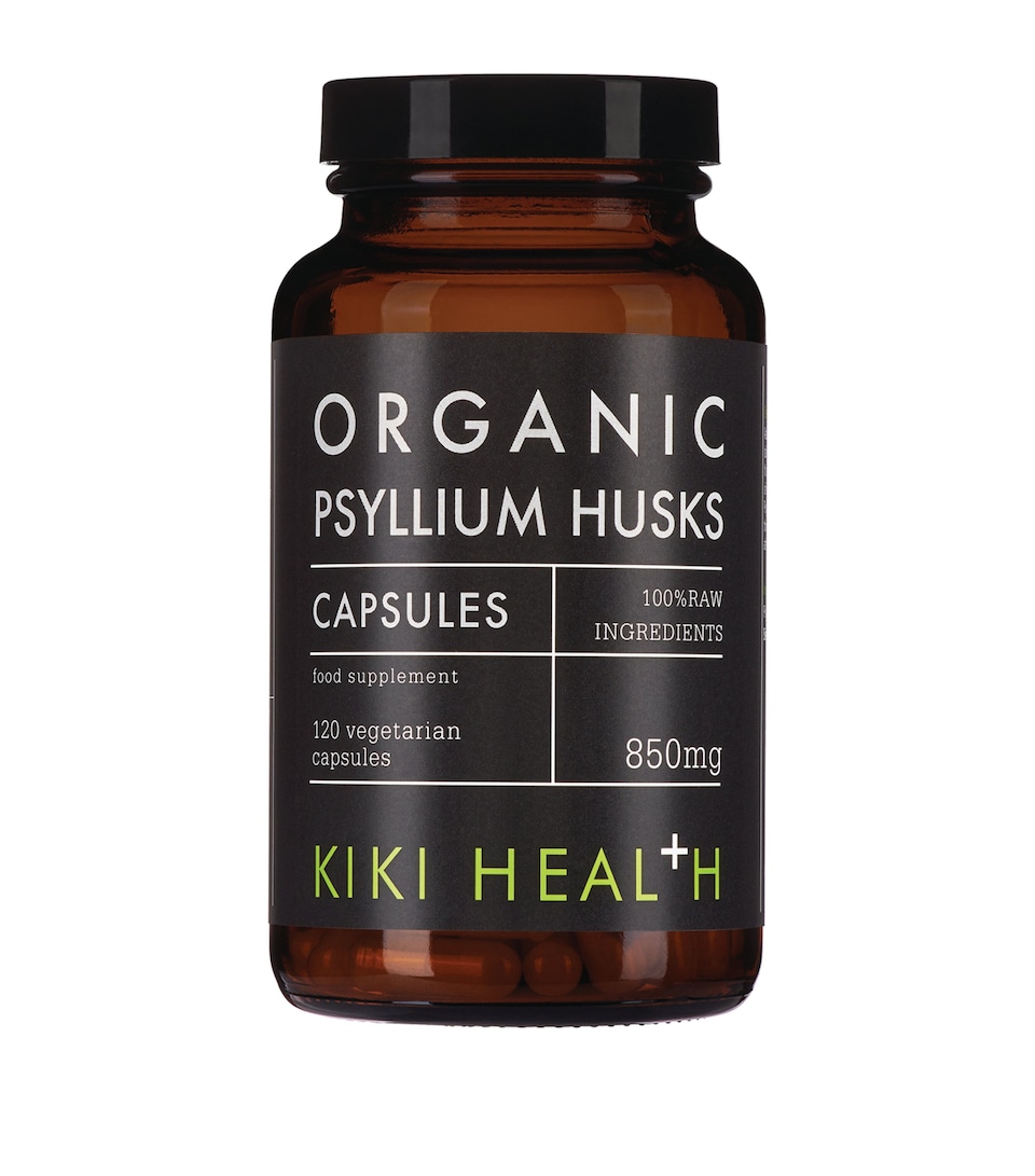 Organic Psyllium Husks Vegicaps (120 Capsules)