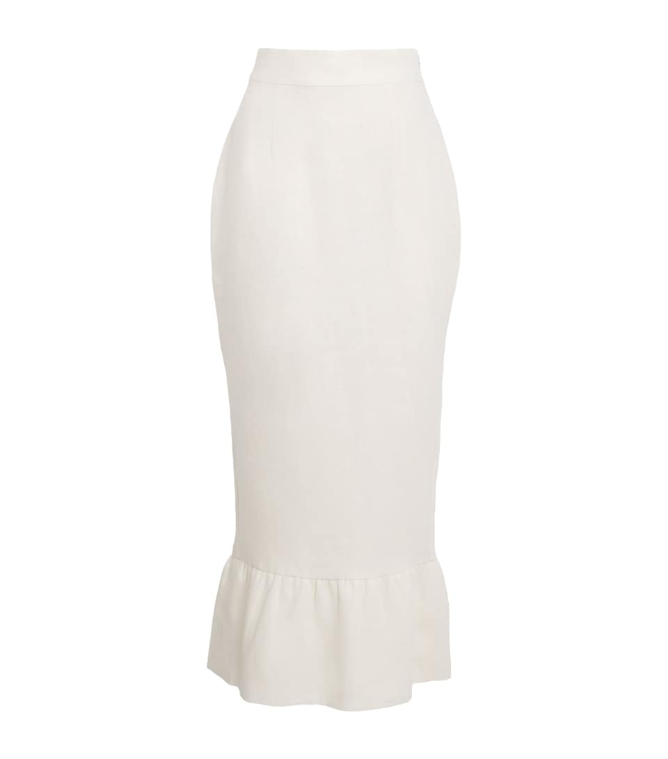 Linen Matilda Midi Skirt