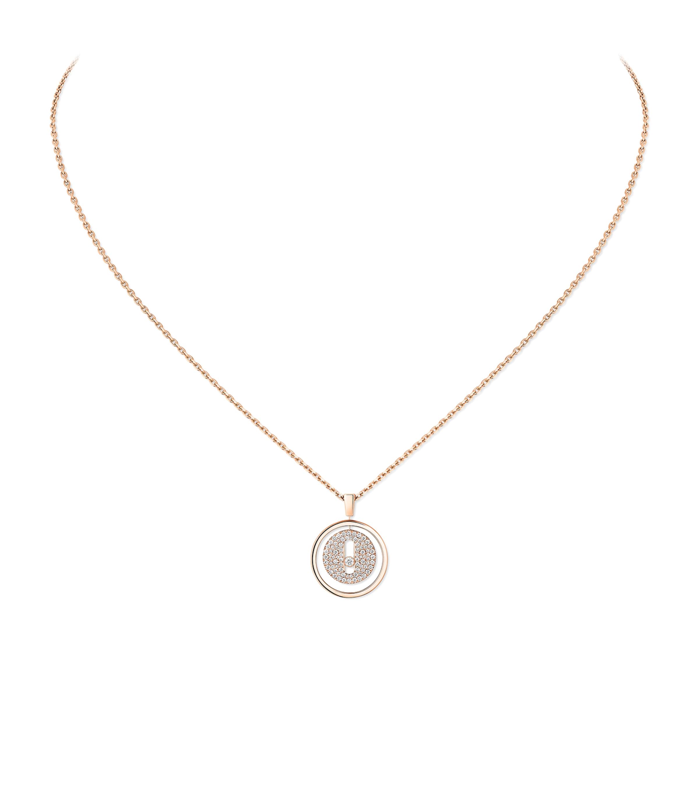 Lucky Move Rose Gold and Diamond Necklace (0.24ct)