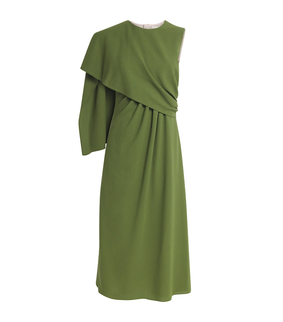 Wool Wrap Tidus Midi Dress
