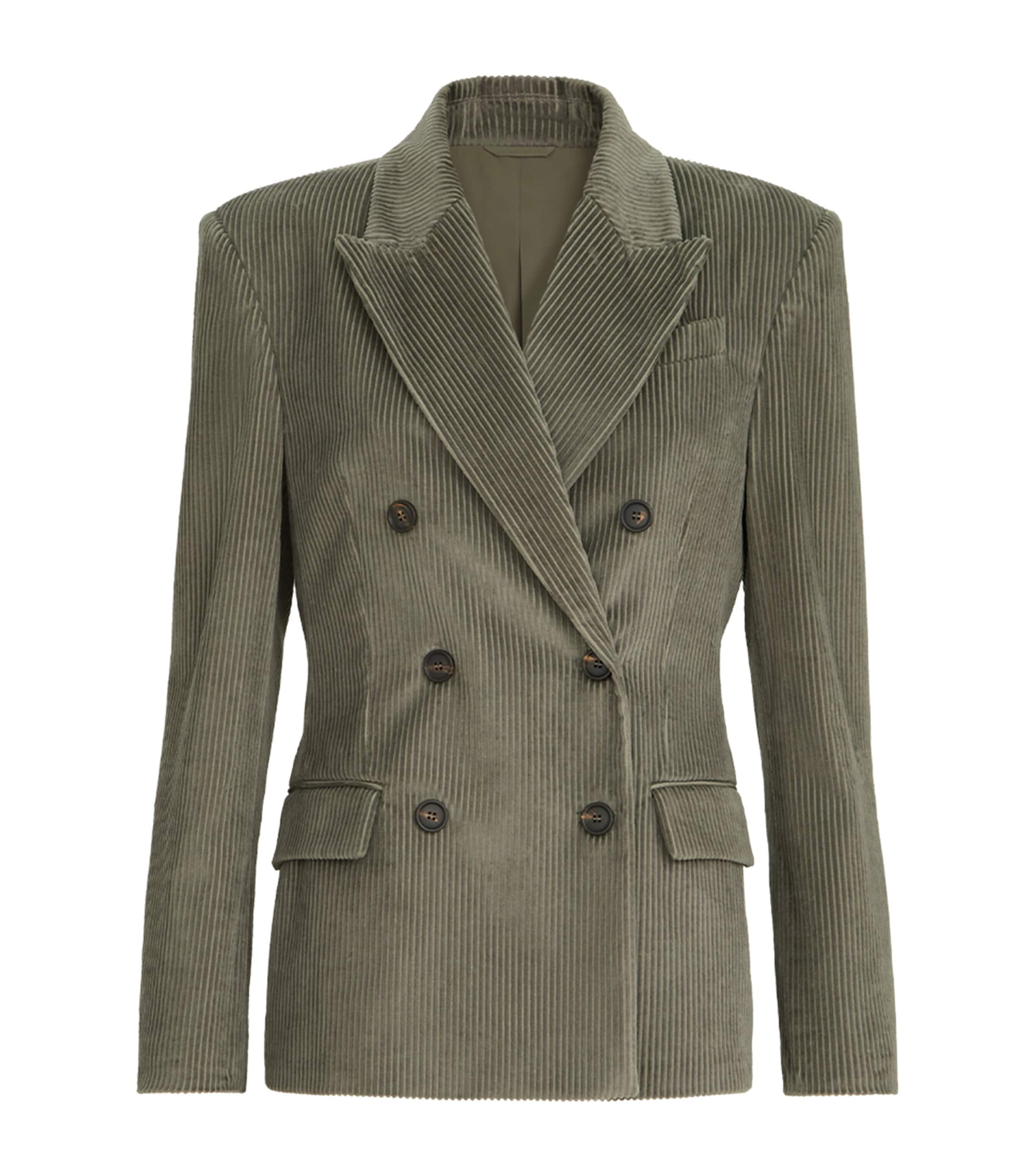 Brunello Cucinelli Womens Corduroy Double-Breasted Blazer