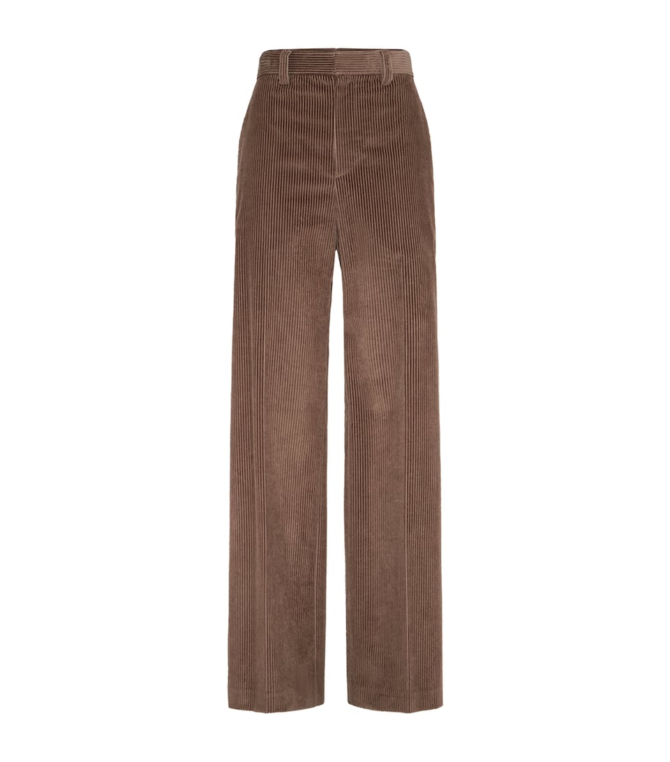 Brunello Cucinelli Womens Corduroy Loose Trousers