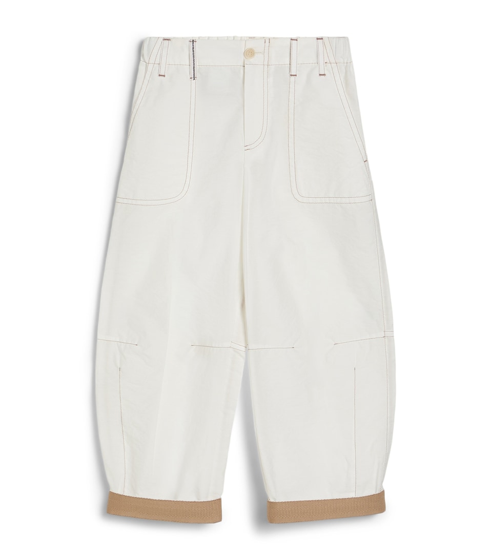 Brunello Cucinelli Kids Tapered Barrel-Leg Jeans (4-6 Years)