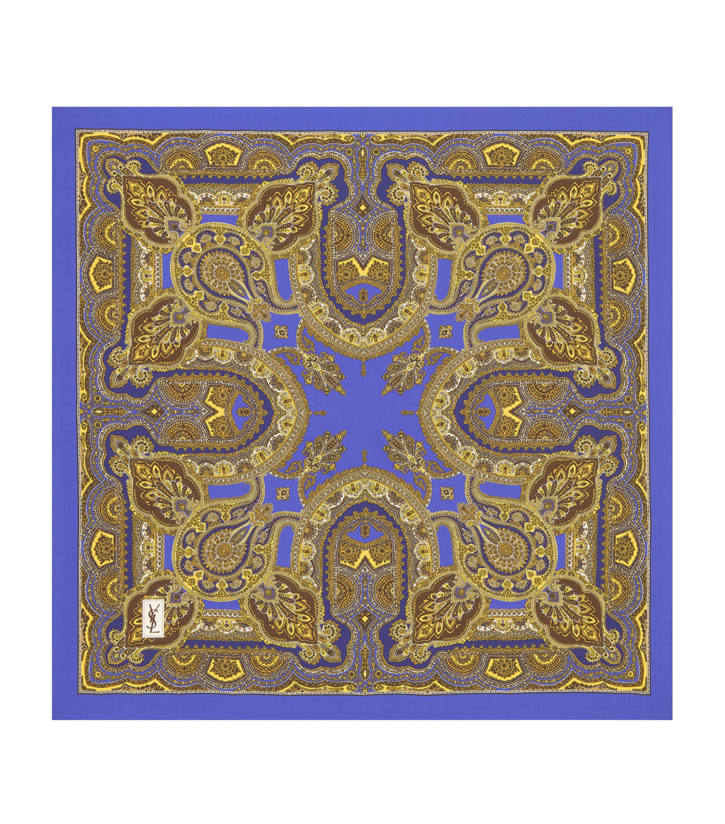 Saint Laurent Silk Paisley Scarf