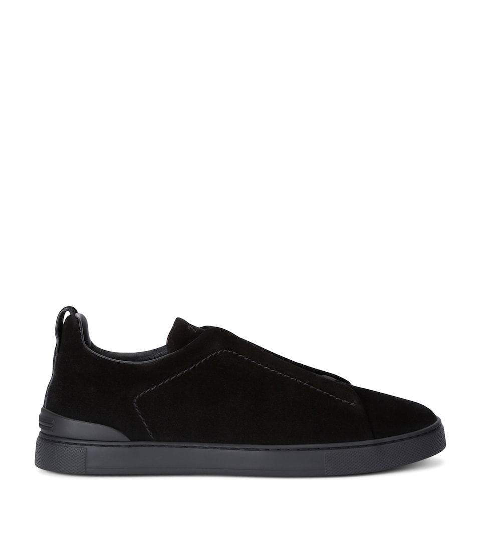 Suede Triple Stitch Sneakers